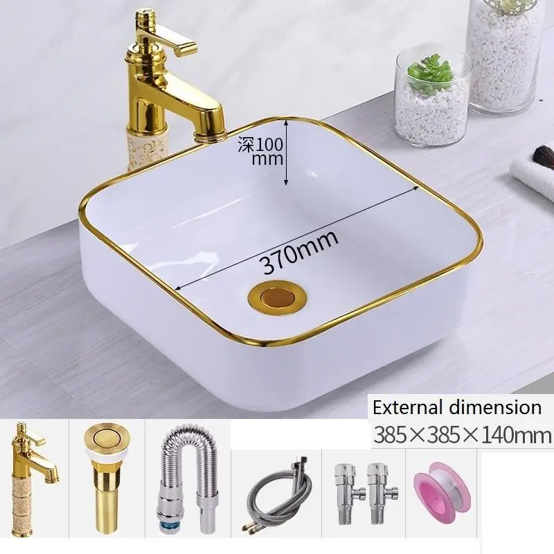 De Lavagem Vanity Bassin черный Waschtisch сосуд для ванной комнаты Waschbecken Para Ванная комната раковина поо умывальник Куба Banheiro умывальник - Цвет: Version L