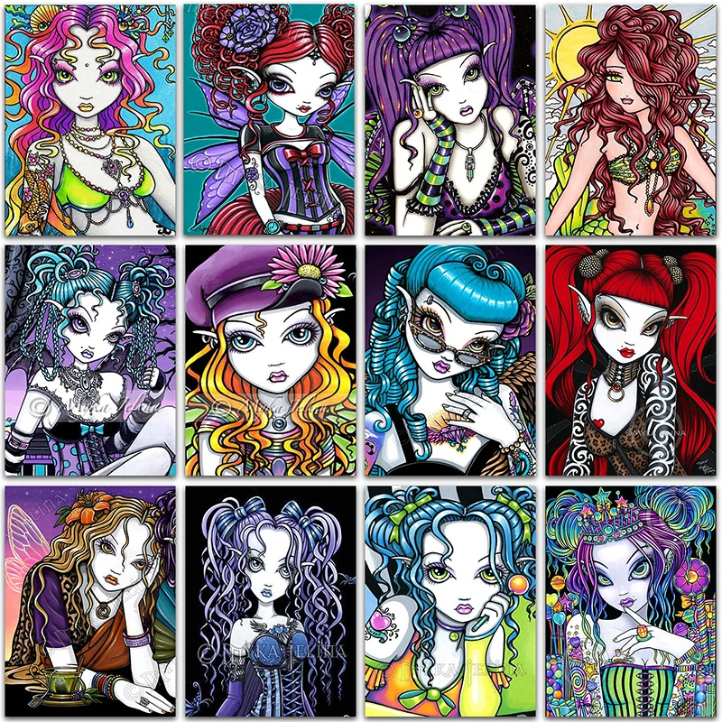 

5D DIY Diamond Painting Kit Cartoon girl princess flower ghost Full Square&Round embroidery mosaic Cross stitch Paint home decor