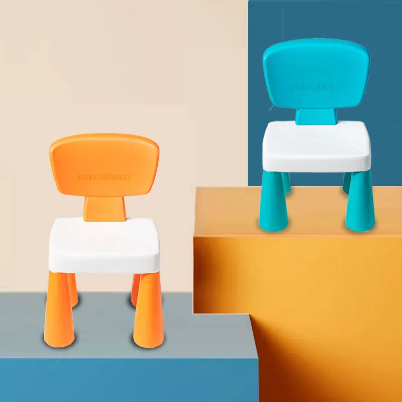 растущий стул Sillas Children's Stools Plastic Reinforced Kindergarten Baby Cartoon Dining Chairs Seat Non-Slip Household Bench