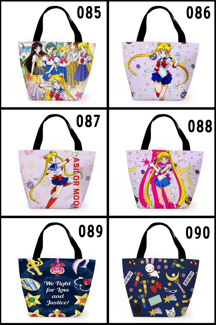 sacos de almoço dos desenhos animados saco