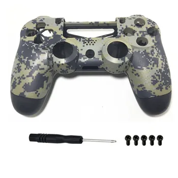 

PS4 Replacement Camo Shell Housing Case Cover Skin Front Back Protector for Playstation 4 DualShock 4 V1 Controller Gamepad