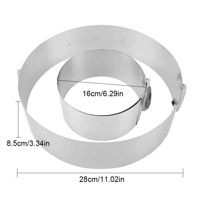 1 шт. DIY выдвижной из нержавеющей стали торт мусс кольцо 3D Круглый и квадратный помадка форма для торта регулируемые кухонные инструменты для выпечки