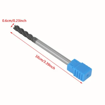 

HOT 4Flutes Extra Long Shank 100mm Tungsten Carbide End Mill HRC50 CNC Cutter Z