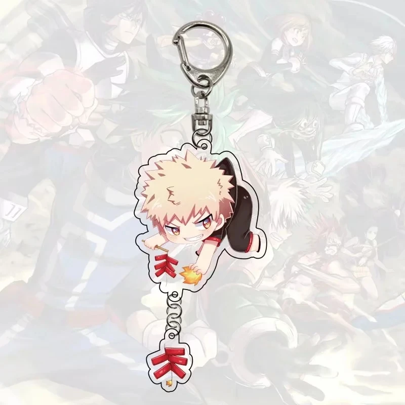 My hero Academy Boku no hero Midoriya Todoroki Bakugou акриловая фигурка брелок украшение Коллекция Модель игрушки Косплей - Цвет: as pictured