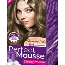 Стойкая краска-мусс для волос Perfect Mousse, тон 816, холодный русый