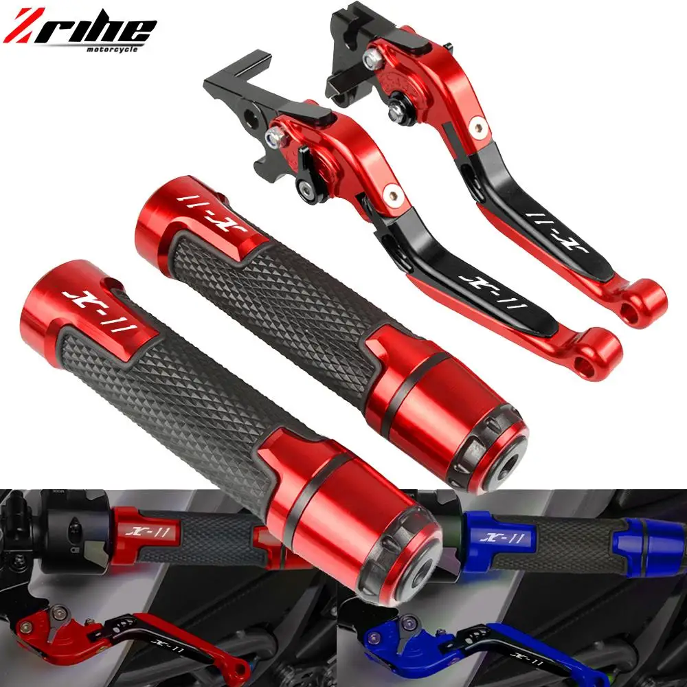 

Motorcycle Accessories CNC Adjusable Brake Clutch Levers 78'' 22MM Handlebar Handle Grips For Honda X11 X-11 1999-2002 2001 2000