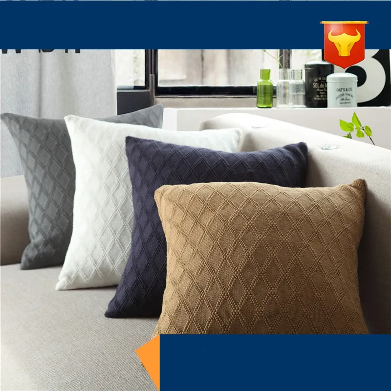 

45x45cm Cotton Cushion Cover Pillow Cover Bedroom Sofa Decoration PillowCase Super Soft Case Bedroom Throw Sofa Living Room Dec