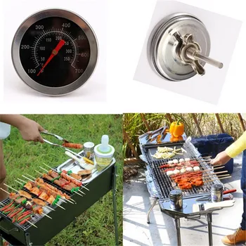 

Stainless Steel BBQ Accessories Grill Meat Thermometer Dial Temperature Gauge Gage Cooking Food Probe Kitchen Tools