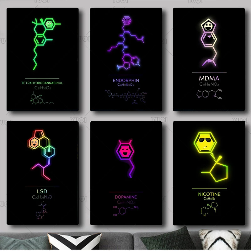 Лабораторная больница медицинская комната настенное искусство домашний Декор