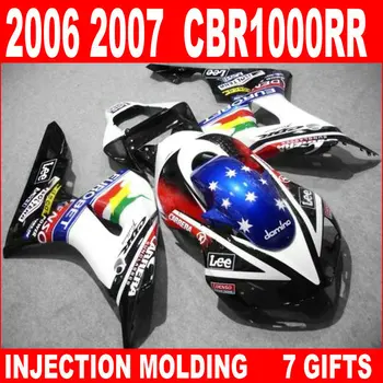 

7 Gifts for HONDA cbr 1000 rr 2006 2007 fairings the color is as you can see CBR1000RR 06 07 motobike fairing HMG95