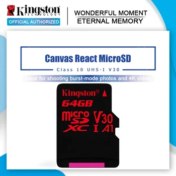 

Kingston Micro SD Card 32gb 64gb 128gb Memory Card TF microSD Red HD 4K Action Camera Memoria Cards for Gopro Drone Smartphone