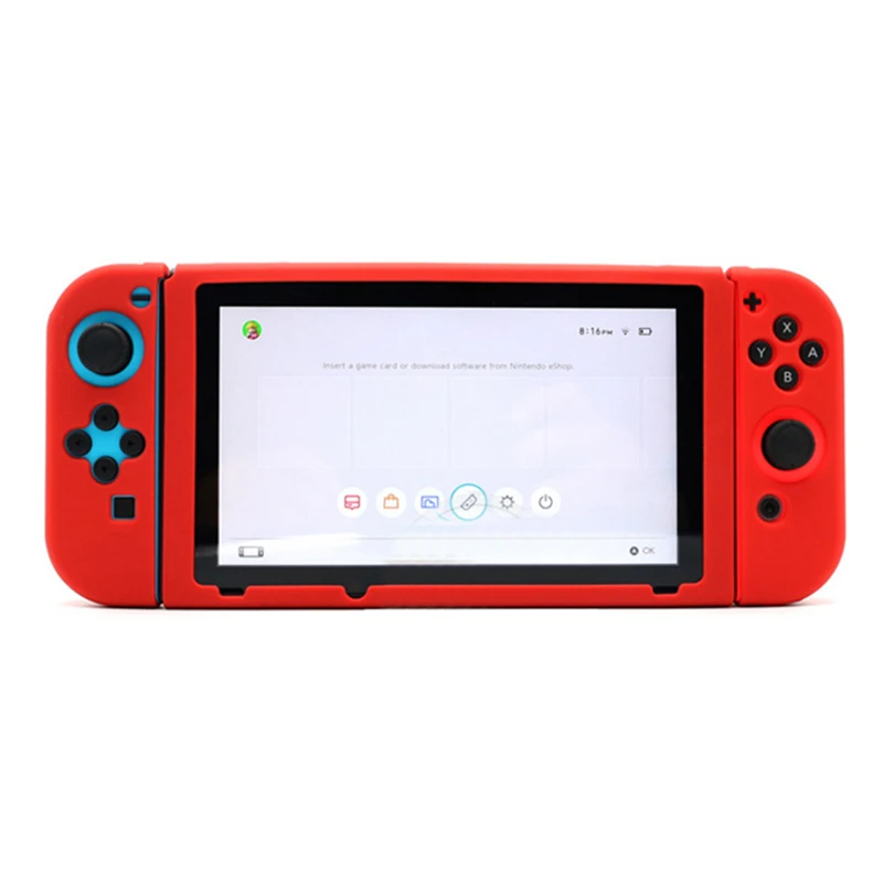 Для nintendo переключатель Противоскользящий силиконовый хост резиновый чехол кожного покрова защитный#1