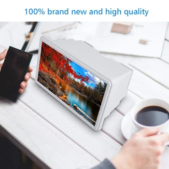 

HOT-12 Inch Mobile Phone 3D Screen Magnifier Smartphone Magnifying Glass, Enlarger Screen, Magnifier 3D Movie Video Screen Ampli