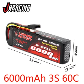 

LEOPARD 6000MAH 60C 11.1V 3S high discharge LIPO battery for UDR E-REVO XO-1