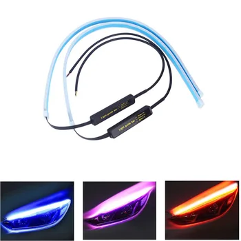 

For Volkswagen All models Cars Ultra-thin daytime running light LED Ultra-thin daytime running light Two-color light guide ba
