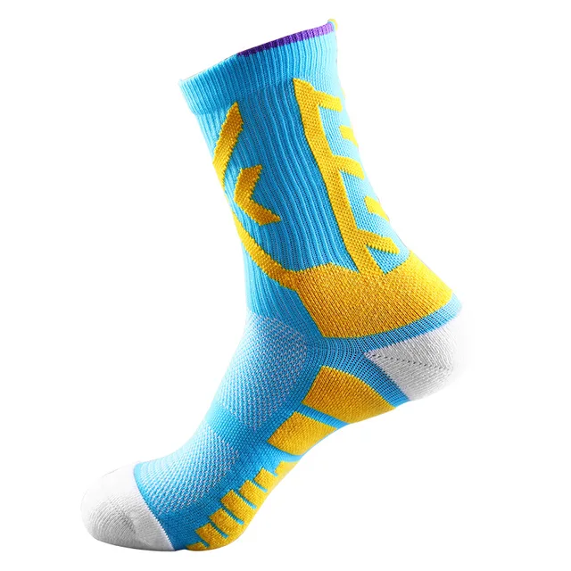 professional outdoor Sport Cycling Socks Basketball Football Soccer Running Trekking Socks Men Women sky blue