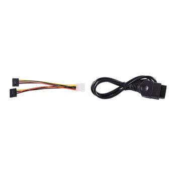 

LP4 to 2 SATA Internal Power Splitter Cable with for to PC USB Controller Converter Gamepad Adapter