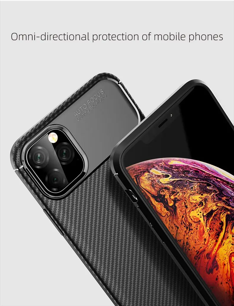 Для iPhone 7 8 Plus Xr углеродное волокно в полоску ТПУ чехол для iPhone 11 Pro Max пылезащитный мягкий чехол X Xs Max противоударный