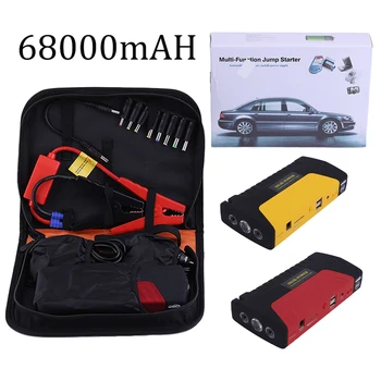 

68000mah 400A Multifunctional Portable Car Auto Emergency Start Car Jump Starter Power Bank With Three Lights Engine Booster