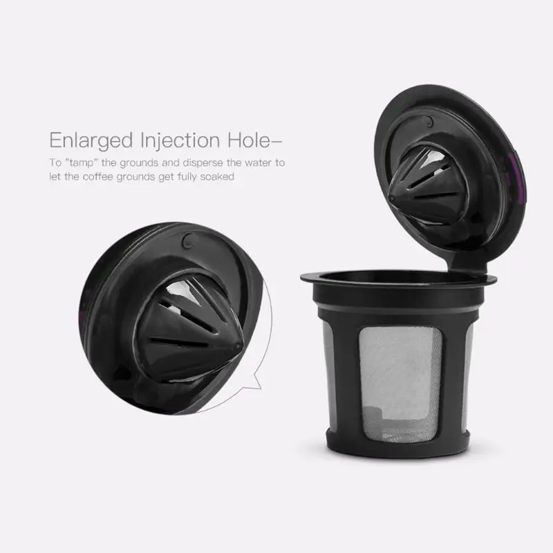 

Refillable Coffee Filter Cup Reusable Coffee Pod Filled Capsule Compatible With Keurig 2.0 1.0 K Cup Coffee Makers 72XF