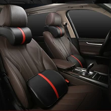 1 шт. Автомобильная Ортопедическая подушка подголовник подушка для шеи искусственная кожа авто чехол автомобильный подголовник для сиденья защита для шеи подушки Pa