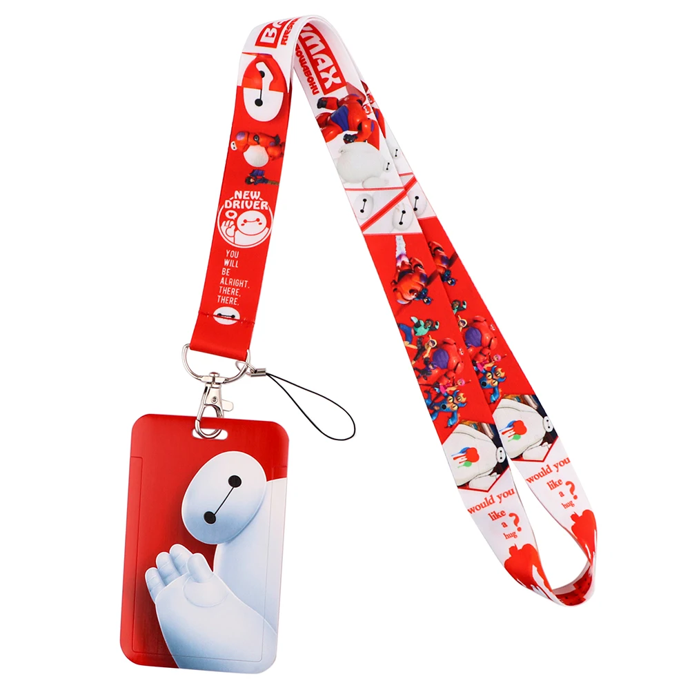 

Flyingbee X2362 Cartoon Character Robot Lanyard Credit Card ID Holder Badge Student Travel Bank Bus Business Card Cover Badge