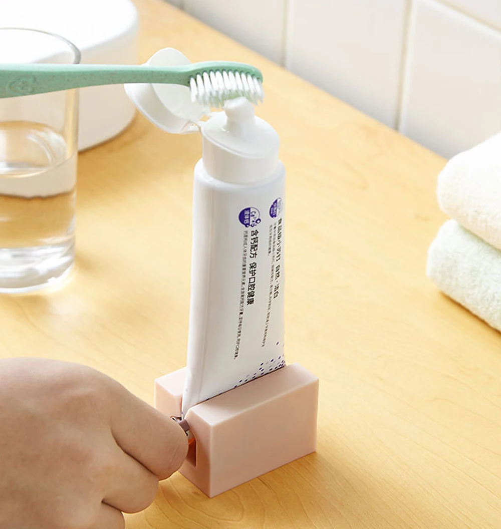 

Multifunction Toothpaste Tube Squeezer Rolling Toothpaste Easy Portable Plastic Dispenser Bathroom accessories sets