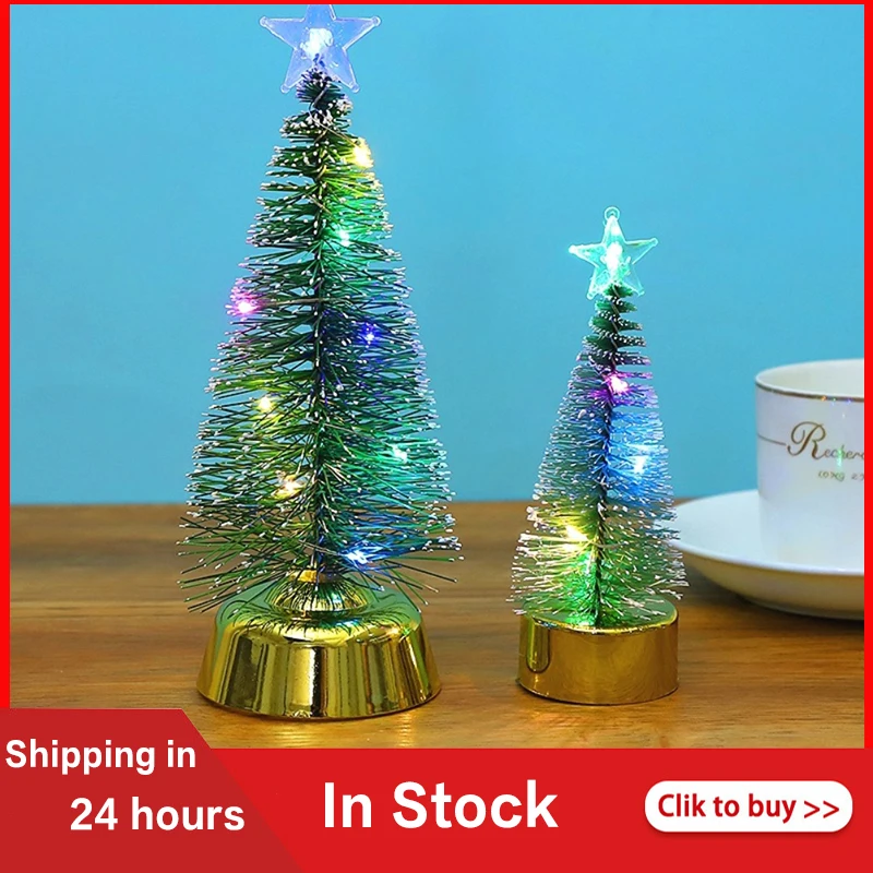 Christmas Tree Project 2022 With Photos Led Christmas Colorful Luminous Xmas Tree Small Cedar Pine For Home Party  New Year 2022 Navidad Festival Ornaments Diy Kids Gift|Trees| - Aliexpress