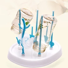 

2022 1PC Baby Bottle Drying Rack Baby Feeding Bottles Cleaning Drying Rack Storage Nipple Shelf Baby Pacifier Feeding Cup Holder