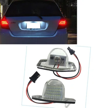 

Car License Plate Light 2Pcs 18-LED Lamp For Honda Jazz Odyssey Stream Parts