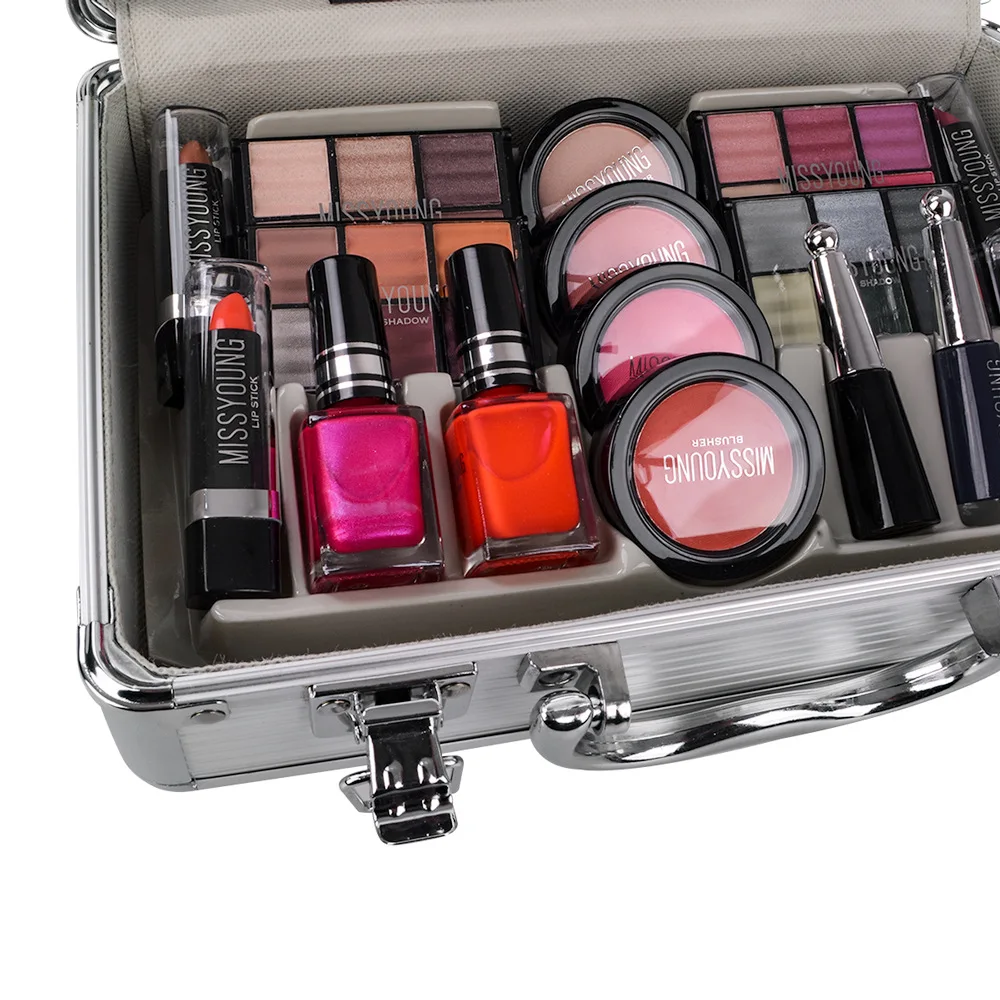 Professional Makeup Kit Box Full Makeup Cosmeticss Set Makeup Eyeshadow Palette Lipstick Blush Nail Polish Make Up Women - Makeup Sets -