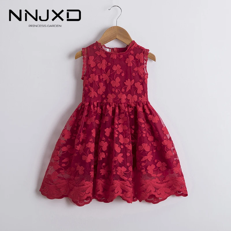 Vestido/платья принцессы для девочек 2021 г. Летние платье-пачка из хлопка с принтом