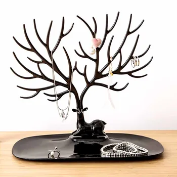 

Deer Jewelry Display Stand Earrings Necklace Ring Pendant Bracelet Tray Tree Storage Jewelry Organizer Holder