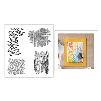 

New 3D 2020 Metal Cutting Dies and Scrapbooking For Paper Making Backgrounds Transparent Embossing Frame Card Clear Stamps Set