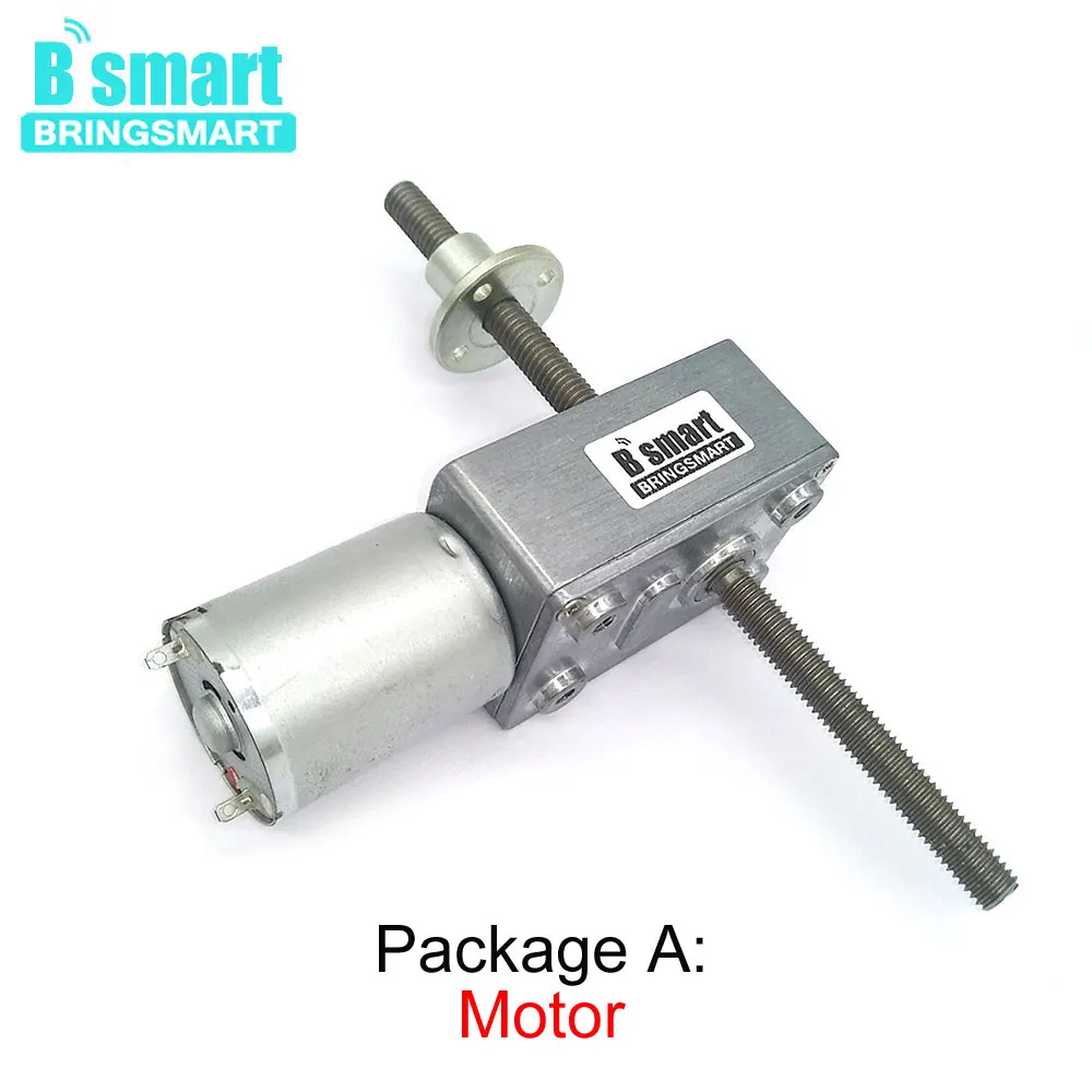 

Bringsmart Long Shaft Micro Electirc Motor 12V DC Motor 6V Threaded Shaft Double Shaft For DIY parts JGB37-370S with Flange