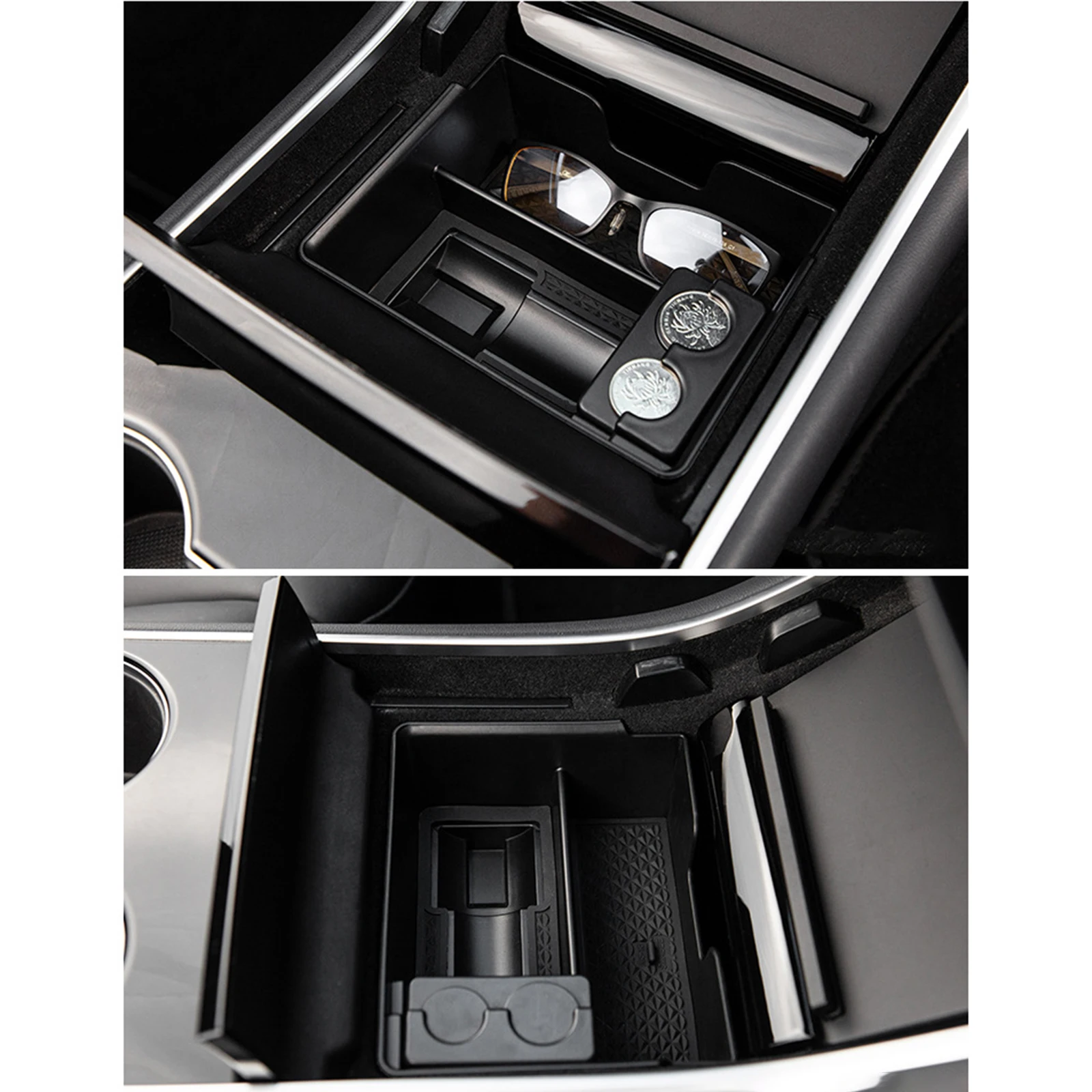 

Car Central Armrest Storage Box For Tesla Model 3 Y Accessories Console Holder Auto Container Glove Organizer Case