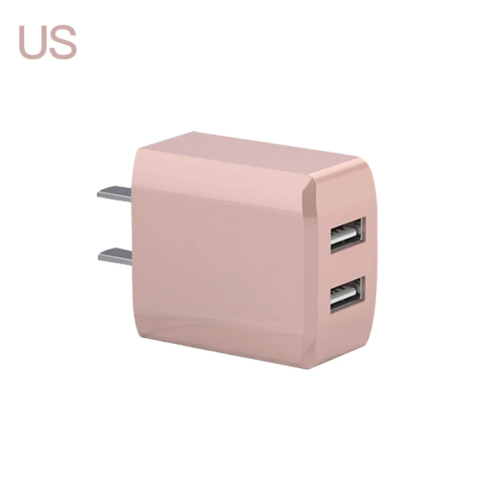 Настенное USB зарядное устройство DC 5V 2A US Plug двойное универсальное для путешествий