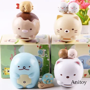 

Q Version Sumikkogurashi Action Figure Cute Sumikko Gurashi PVC Anime Cartoon Collection Model Toy 4pcs/set