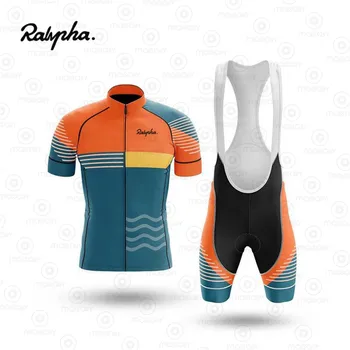 

Road Bike Cycling Clothes Ralvpha RCC Men's Short Sleeve Jersey Set Biking Clothing MTB Team Uniform 2020 Summer Ropa Ciclismo