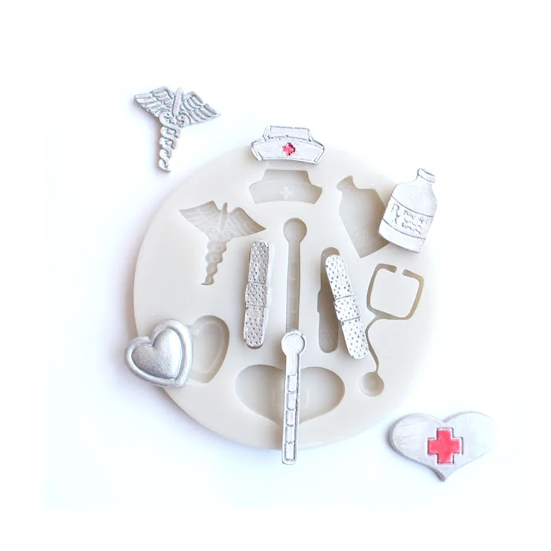 Aouke Molds Medical accessories Silicon Fondant Mold Cakes Decorating Tools DIY Gumpaste Chocolate Moulds Kitchen Bakeware