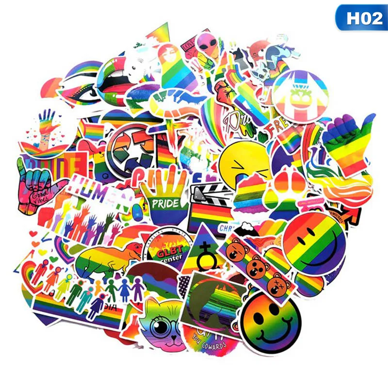 100pcs 60/100 шт./компл. с рисунком из мультфильма; Стикеры s Декор в гостиную милые девушки Стиль Стикеры s для Чемодан РЕФРИЖЕРАТОРНЫЙ вагон Стикеры - Цвет: 100pcs