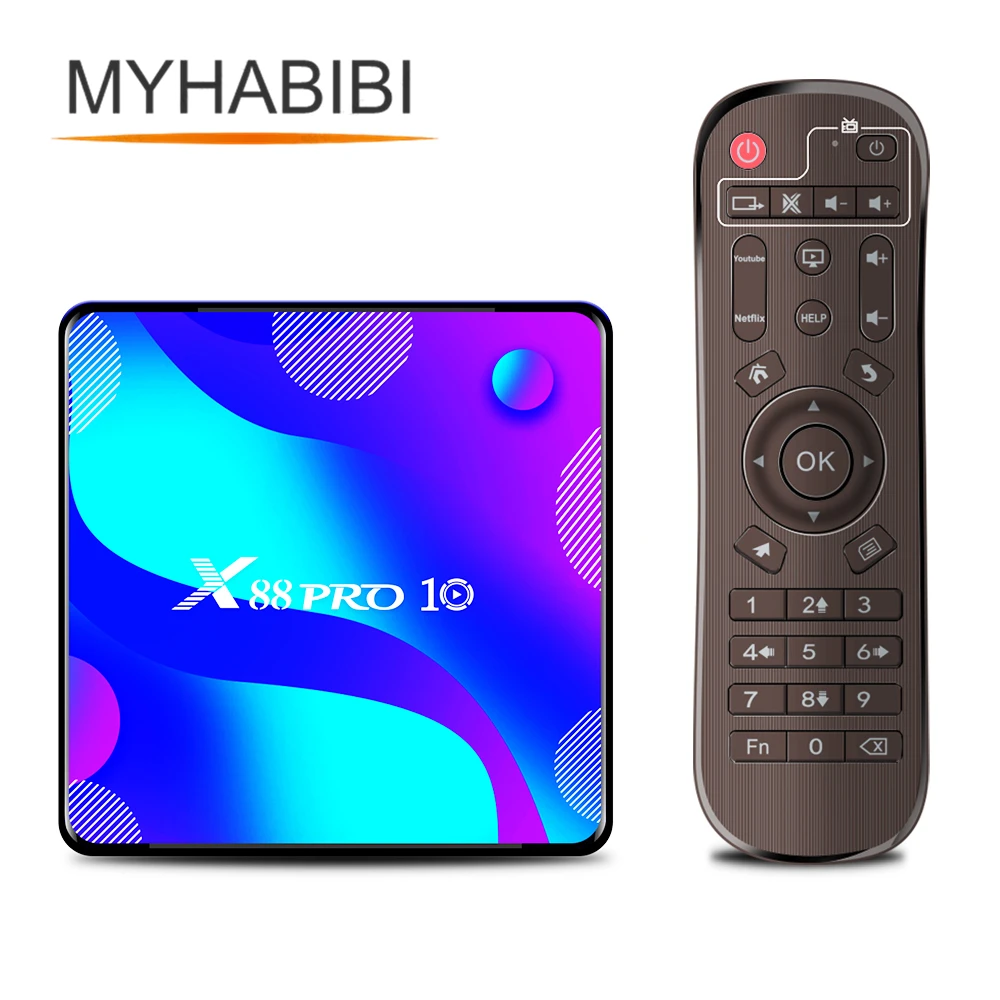 X88 PRO 10 дюймов Android 0 Смарт ТВ коробка UHD 4K Media Player RK3318 IP 5G двухдиапазонный Wi Fi Pro