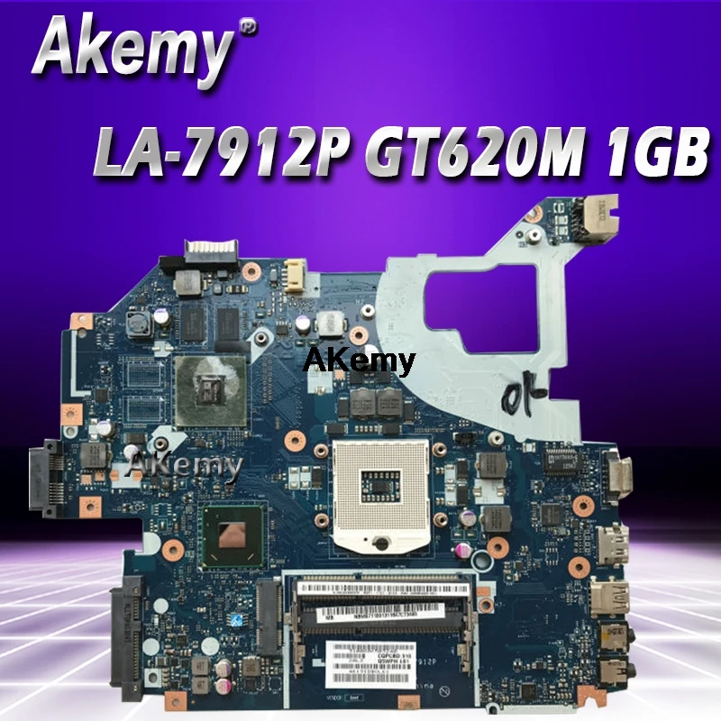 

For Acer aspire V3-571G V3-571G Laptop Motherboard NBY1711001 NB.Y1711.001 Q5WVH LA-7912P HM77 DDR3 GT620M 1GB