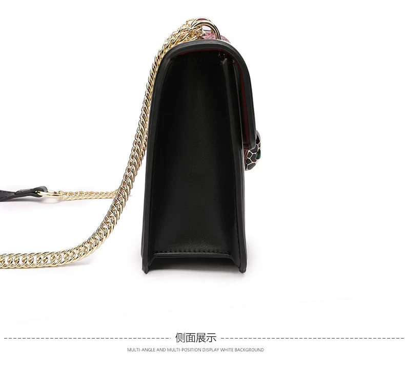 Fashion true cortical chain slant wrap, temperament single shoulder lady small package