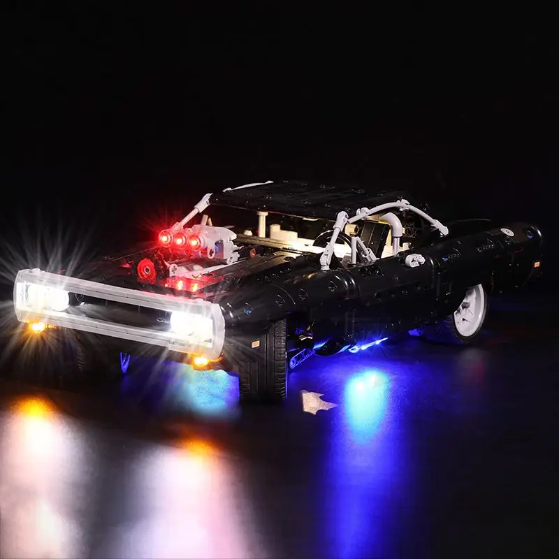 LED Licht Beleuchtungs Für LEGO Technic 42111 Doms Für Dodge Charger Battery 