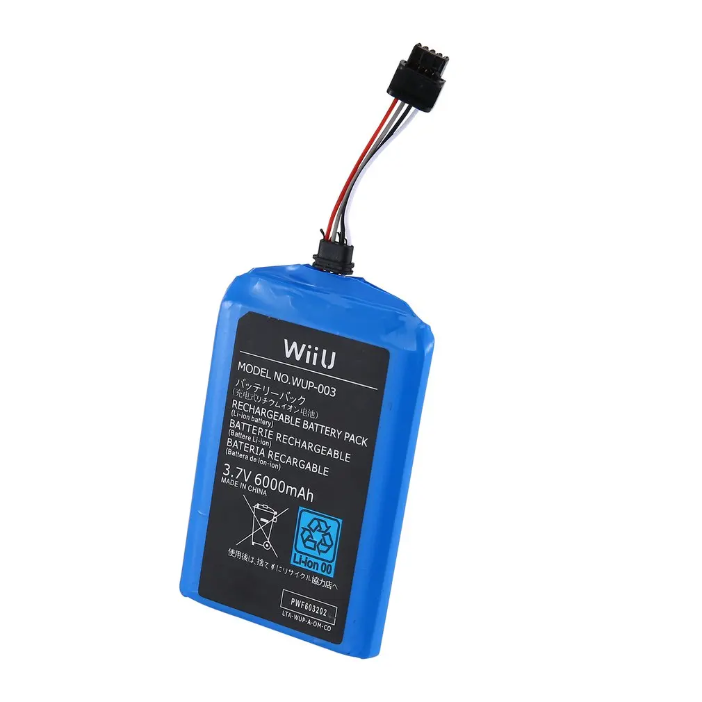 5000mah аккумуляторная батарея для WII U аккумулятор для джойстика ремонтные аксессуары