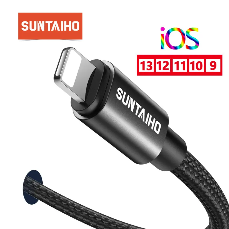 Suntaiho 2.4A cable usb para iPhone X cable cargador para iPhone XR MAX