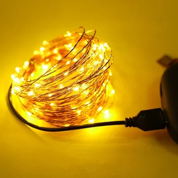 

2M 3M 5M 10M LED Fairy String Light Copper Wire Lights Waterproof indoor bedroom Bookcase Holiday Christmas Decor lights