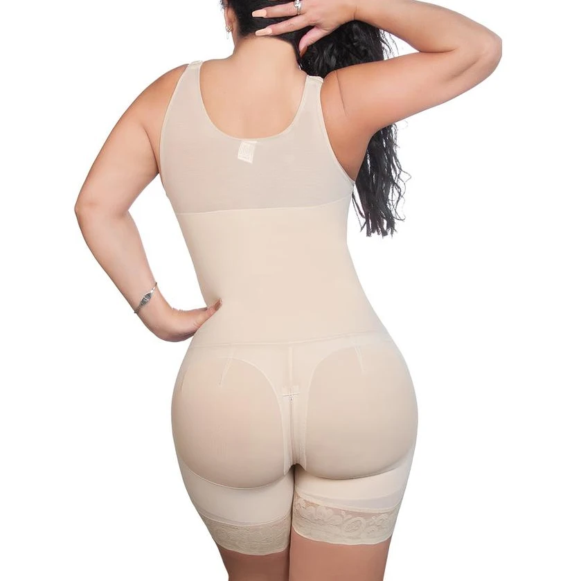 Women'S Corset Waist Trainer Post Liposuction Body Shaper  Front Closure Bodysuit With Hook-Eye Fajas Colombianas Mujer