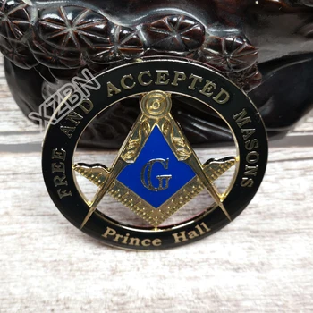 

Masonic Auto Car Badge Emblems mason freemason BCM 33 Black FREE AND ACCEPTED MASONS Prince Hall 3'' exquisite paint technique